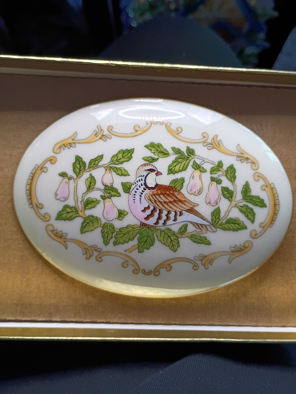VintageLenox Partridge In A Pear Tree Ivory Fine China In Original Box